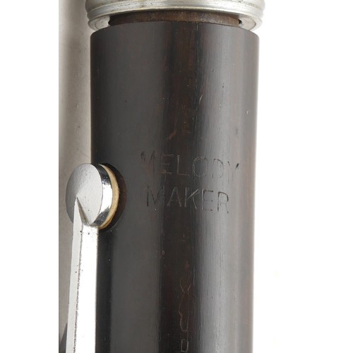 Melody Maker clarinet registration number 134695, in case with reeds