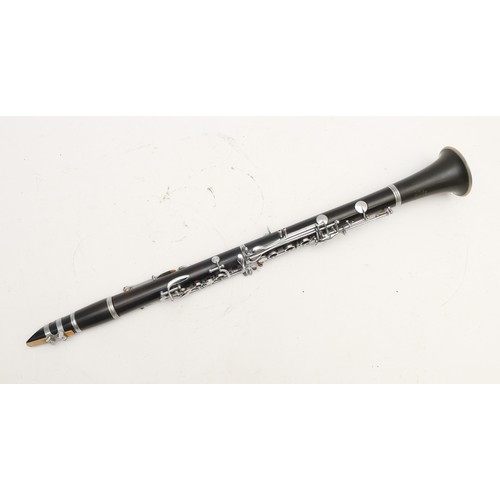 Melody Maker clarinet registration number 134695, in case with reeds