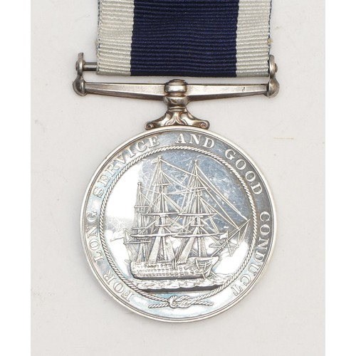 517 - E.R. II, Royal Navy Long Service, awarded P.O. Wtr D.O. Heath, D162678N, R.N.