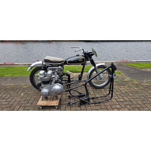 556 - 1961 AJS Model 31, 649cc, project. Registration number XBK 780. Frame number A79184. Engine number 5... 