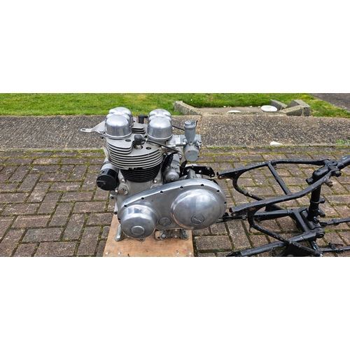 556 - 1961 AJS Model 31, 649cc, project. Registration number XBK 780. Frame number A79184. Engine number 5... 