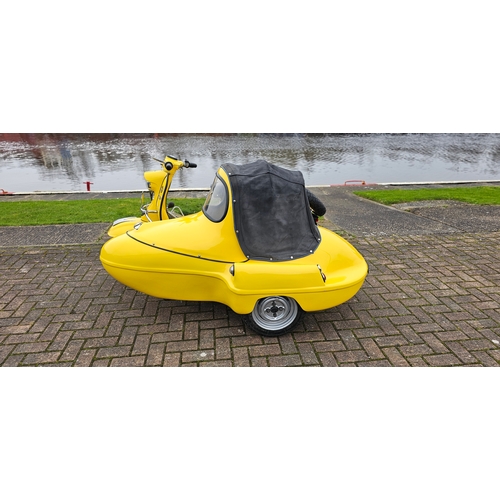 507 - 1959 Lambretta Li 150 with Swallow sidecar. Registration BAS 785 (non transferrable). Frame number 1... 