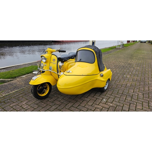 507 - 1959 Lambretta Li 150 with Swallow sidecar. Registration BAS 785 (non transferrable). Frame number 1... 