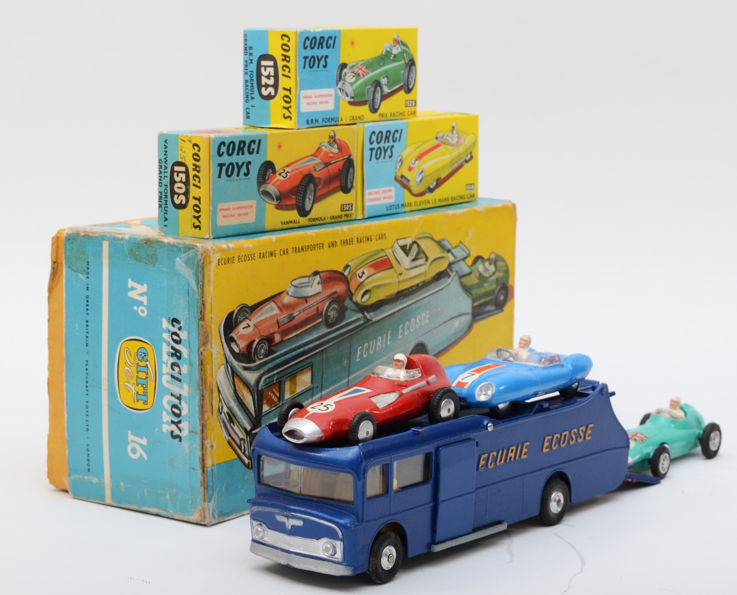 Corgi Major Toys; Gift Set No.16 Ecurie Ecosse Racing Car