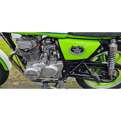 1981 Kawasaki KZ250A, 248cc. Registration number UWW 375X. Frame 