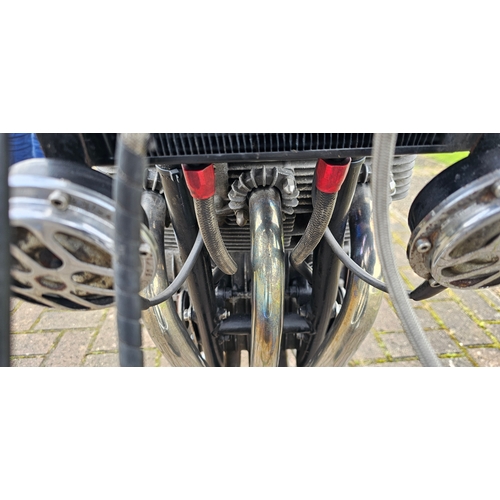 569 - 1977 Laverda 3C, 981cc. Registration number UWX 300R. Frame number 5041. Engine 5041.
Sold with the ... 