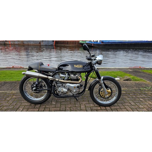 563 - 1959 Triton, 750cc. Registration number NVG 308. Frame number R13-85298. Engine number T120RD 11914.... 