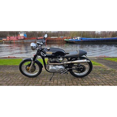 563 - 1959 Triton, 750cc. Registration number NVG 308. Frame number R13-85298. Engine number T120RD 11914.... 