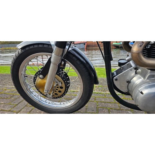 563 - 1959 Triton, 750cc. Registration number NVG 308. Frame number R13-85298. Engine number T120RD 11914.... 