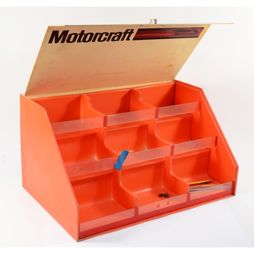 176 - Motorcraft plastic spark plug counter top display, 44 x 29 x 24cm