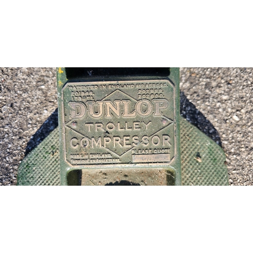 180 - A Dunlop trolley compressor forecourt pump.