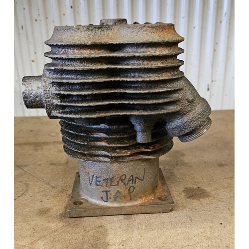 325 - A veteran J.A.P. cylinder head with piston