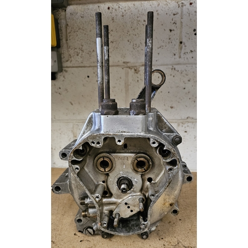 333 - A Norton Model 50 crankcase and flywheel