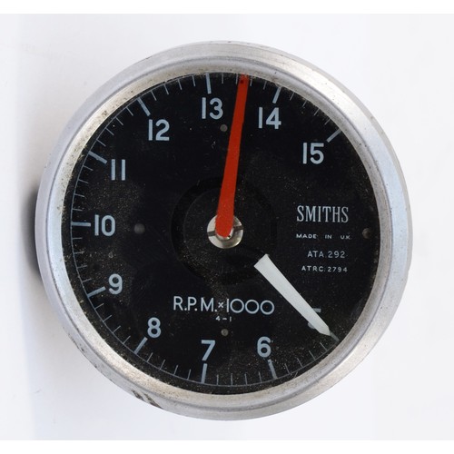 376 - A Smiths ATA 292 ATRC 2794 conical rev counter, as fitted to factory Manx's, G50's and 7R's