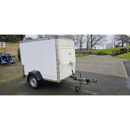 394 - Tow a Van box trailer, chassis number G034071, single axle, load 1016kg, roller shutter rear door.