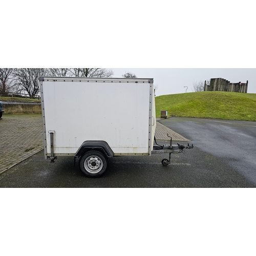 394 - Tow a Van box trailer, chassis number G034071, single axle, load 1016kg, roller shutter rear door.