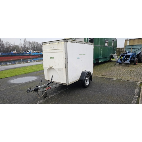 394 - Tow a Van box trailer, chassis number G034071, single axle, load 1016kg, roller shutter rear door.