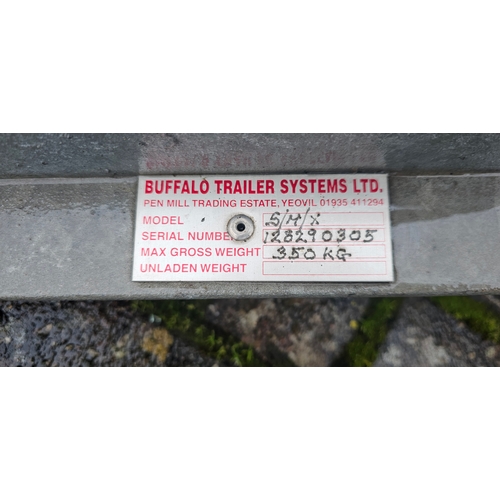 397 - A Buffalo single motorcycle trailer, 350kg rated