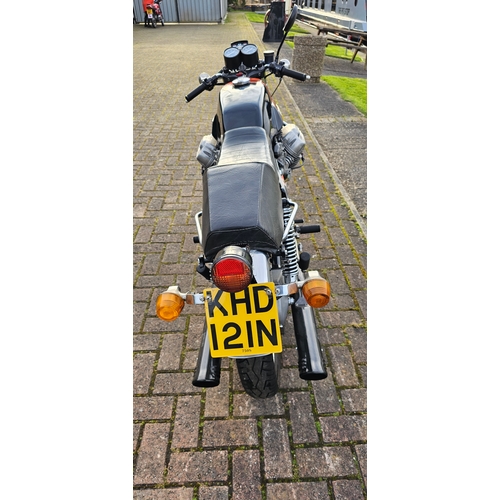 574 - 1975 Moto Guzzi 750S. Registration number KHD 121N. Frame number VK111600. Engine number 34492.
Sold... 