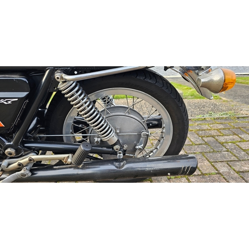 574 - 1975 Moto Guzzi 750S. Registration number KHD 121N. Frame number VK111600. Engine number 34492.
Sold... 