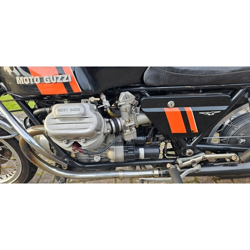 574 - 1975 Moto Guzzi 750S. Registration number KHD 121N. Frame number VK111600. Engine number 34492.
Sold... 