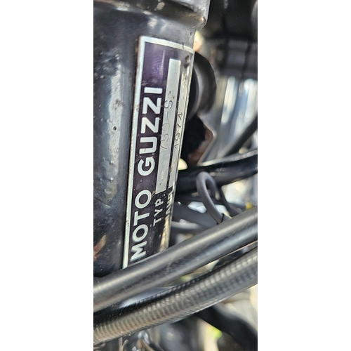 574 - 1975 Moto Guzzi 750S. Registration number KHD 121N. Frame number VK111600. Engine number 34492.
Sold... 