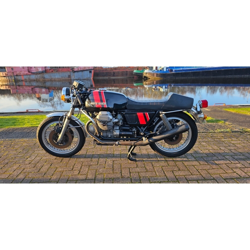 573 - 1975 Moto Guzzi 750S. Registration number MFS 835P. Frame number VK215706. Engine number 35681.
Sold... 