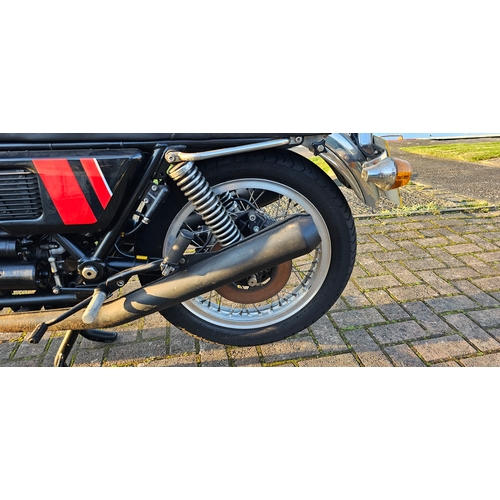 573 - 1975 Moto Guzzi 750S. Registration number MFS 835P. Frame number VK215706. Engine number 35681.
Sold... 