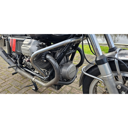 573 - 1975 Moto Guzzi 750S. Registration number MFS 835P. Frame number VK215706. Engine number 35681.
Sold... 