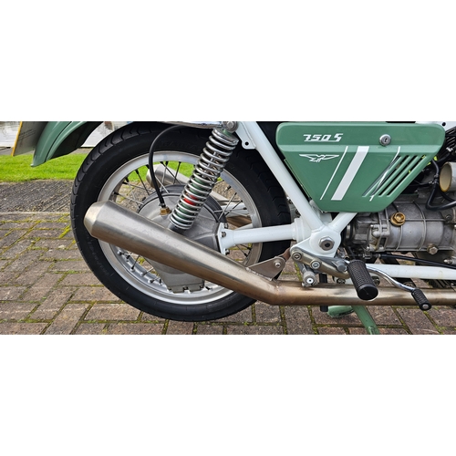 575 - 1974 Moto Guzzi 750S. Registration number ANW 571M. Frame number VK111155. Engine number VK034001.
S... 