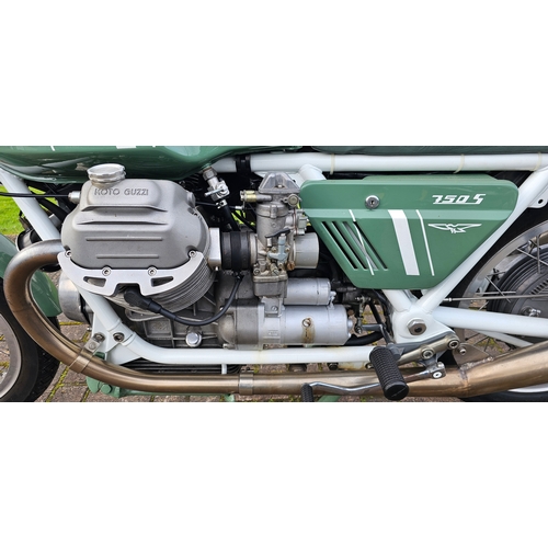 575 - 1974 Moto Guzzi 750S. Registration number ANW 571M. Frame number VK111155. Engine number VK034001.
S... 