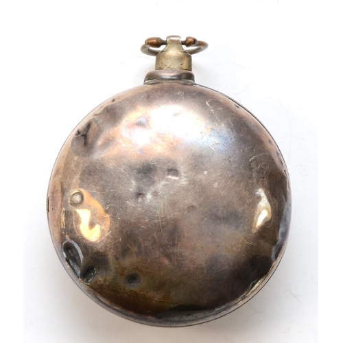 142 - William Bardwell of London, A silver cased open faced key wind fusee pocket watch, London 1810, the ... 