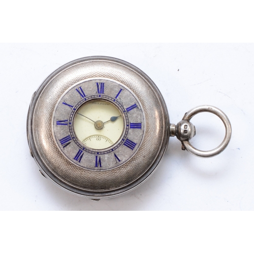 149 - Louis Abrahamson of Glasgow, a silver cased half hunter key wind fusee pocket watch, Chester 1897, t... 