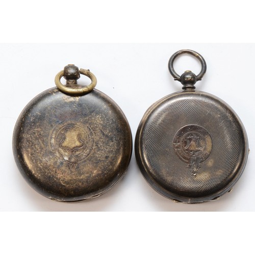 170 - Two silver open faced key wind pocket watches, to include a Lundy & Son of Pocklington example, (2).