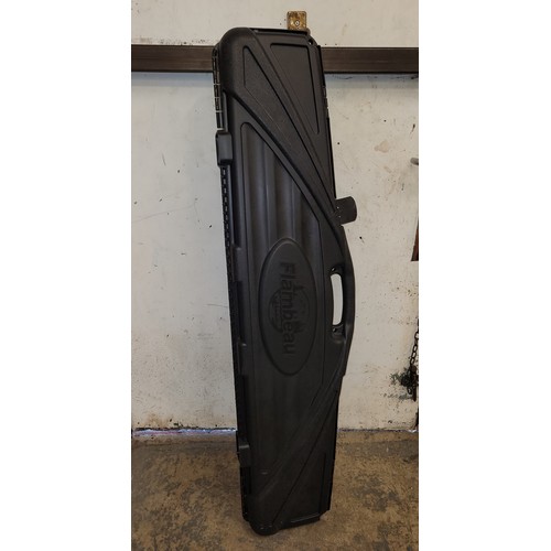 62 - A Flambeau 'Outdoors' oversized single gun case, hard plastic shell with foam lined interior.