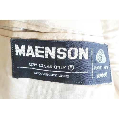 223 - Harris Tweed Jackets.
1. Maenson, pre-worn, light used condition. Large check brown/beige/green. Che... 