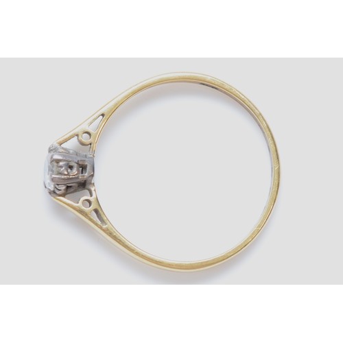 425 - An 18ct gold brilliant cut diamond single stone ring, approximately 0.25cts, estimated H/I, VS2/P1, ... 