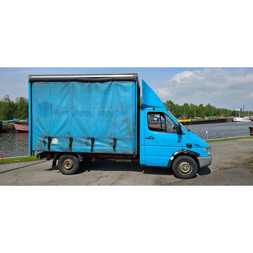 1 - 2005 Mercedes Sprinter curtain side van, diesel 2148 cc. Registration number GF55YUA. VIN number WDB... 