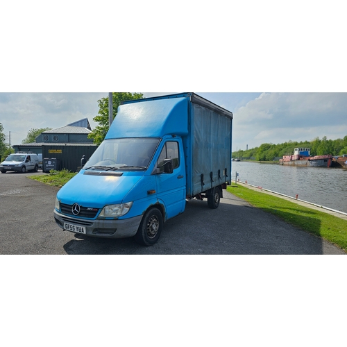 1 - 2005 Mercedes Sprinter curtain side van, diesel 2148 cc. Registration number GF55YUA. VIN number WDB... 