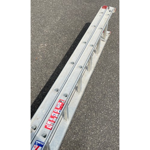 10 - A pair of Clima aluminium step ladders, 730/class 3.