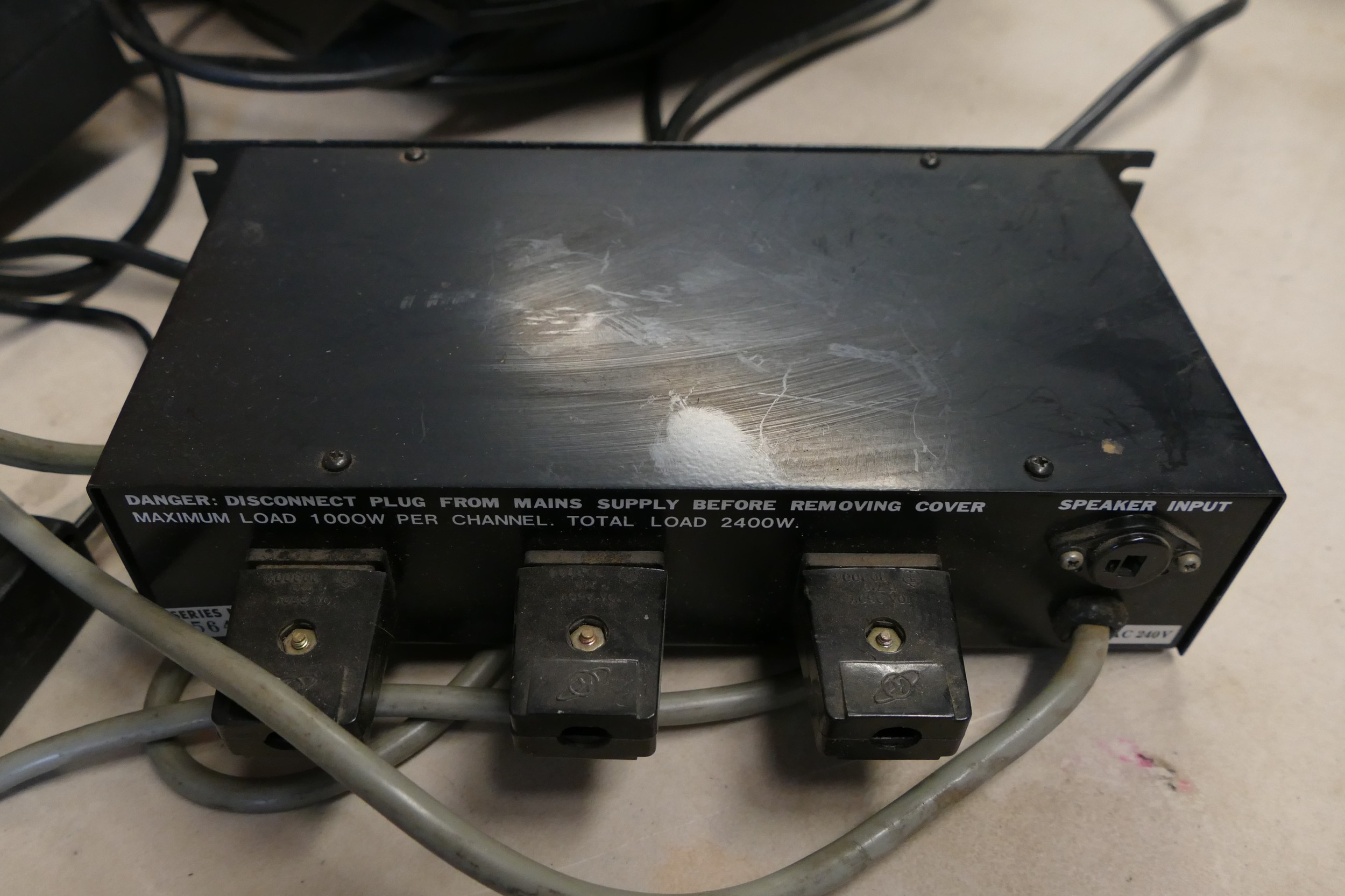 Stage lighting, comprising 'Sound Lab' strobe lighting unit, controller ...