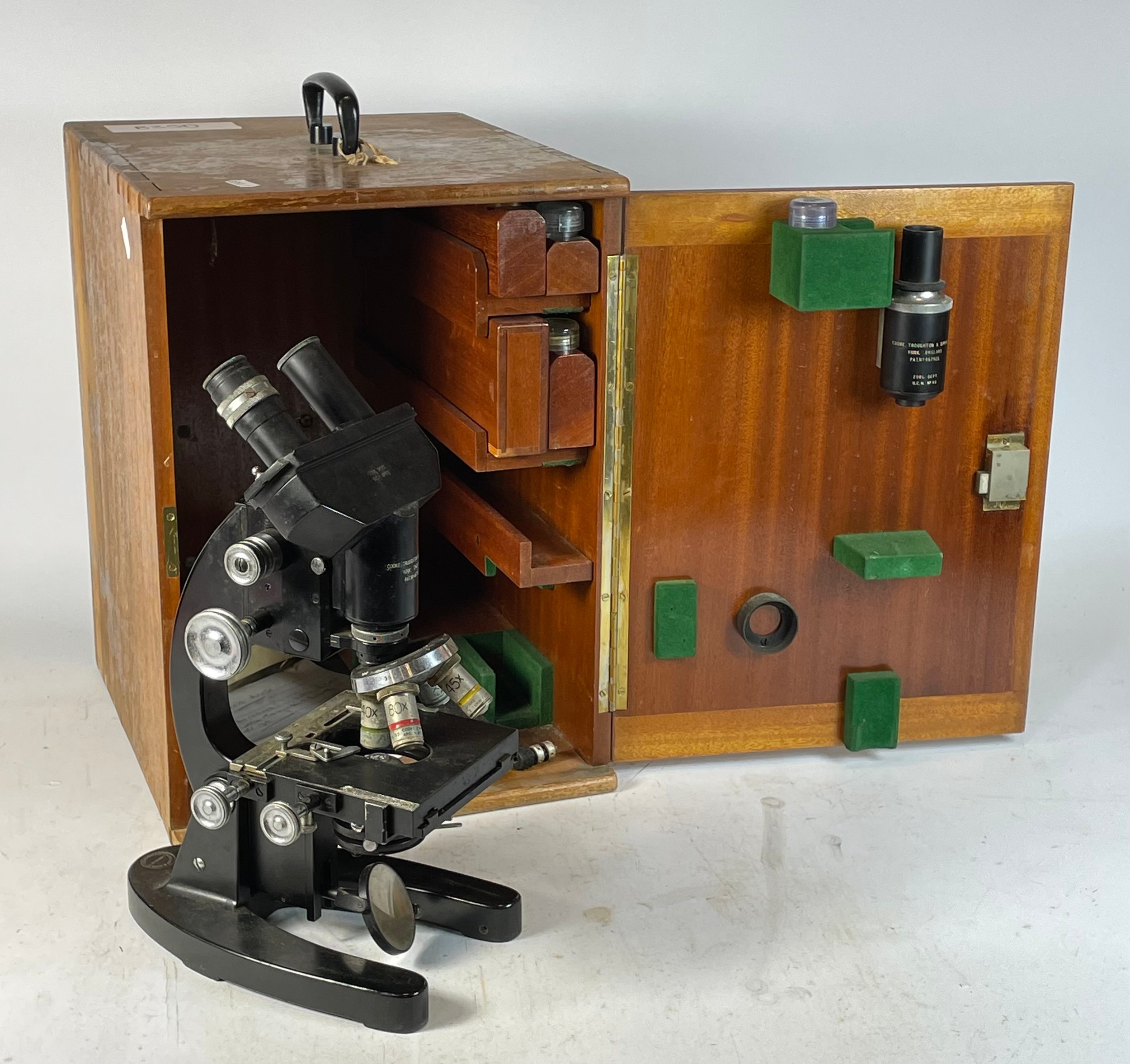 An early 20th century Hawksley & Sons laboratory microscope, model ...