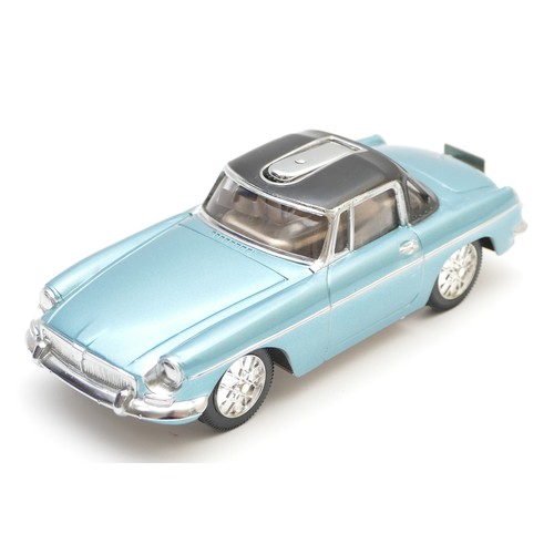 mgb cigarette lighter A 1960s table lighter in the form of a MG sports car, made in Japan, the  painted metallic blue dieca