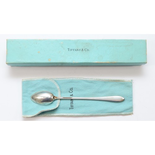 16 - Tiffany & Co., a silver christening spoon, stamped TIFFANY & CO STERLING, initialled CS, 15.5cm, 27g... 