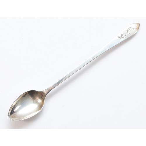 16 - Tiffany & Co., a silver christening spoon, stamped TIFFANY & CO STERLING, initialled CS, 15.5cm, 27g... 