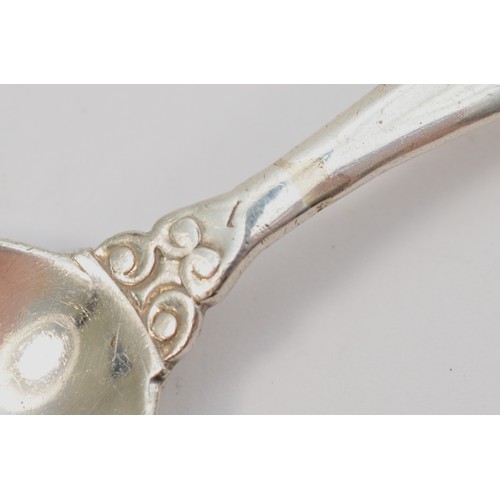 19 - Georg Jensen, an acorn pattern preserve spoon, Jensen import marks, London 1936, 14.5cm, 31gm.
There... 