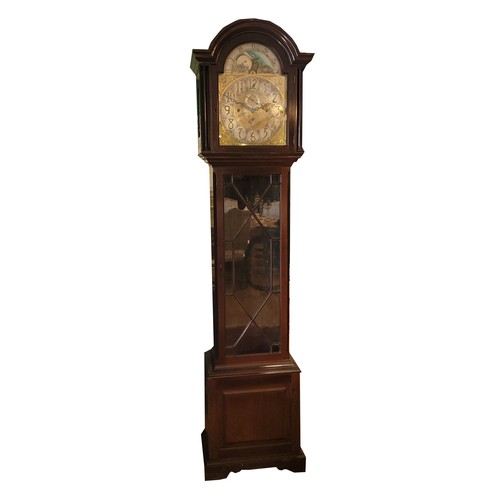 279 - A Victorian mahogany eight day musical longcase clock, c.1880, the 13