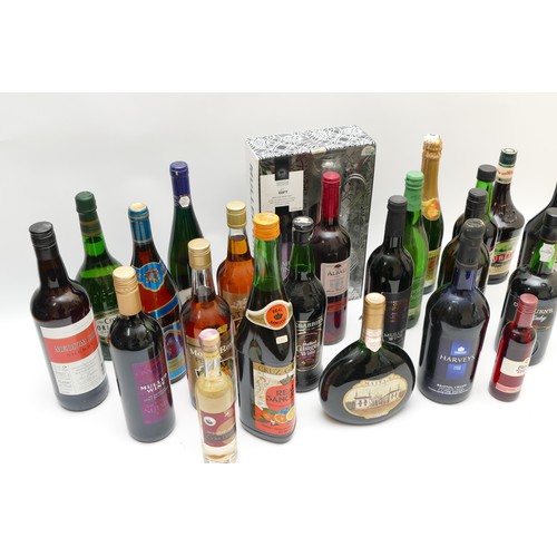 294 - Twenty bottles of various alcohol to include Baileys, Sangria and Liebfraumilch