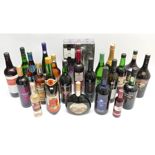 294 - Twenty bottles of various alcohol to include Baileys, Sangria and Liebfraumilch