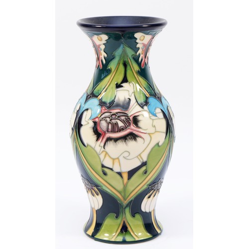 321 - Emma Bossons for Moorcroft Pottery, baluster form vase decorated in the Hartgring pattern, limited e... 